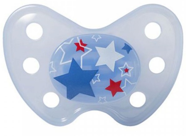 Baby Nova Suzeta Dentistar din silicon, marimea 3, stele