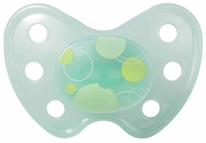Suzetă din silicon Baby Nova - Dentistar, puncte, mărimea 2