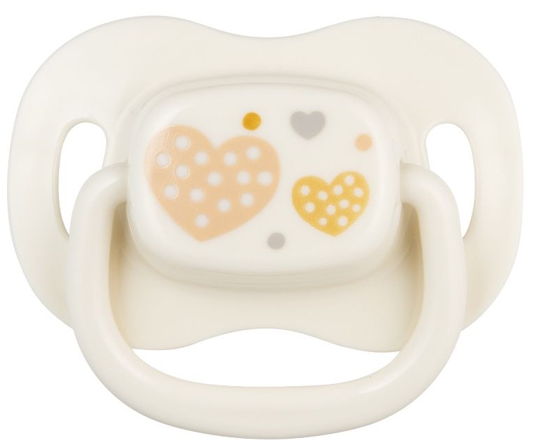 Suzeta simetrica din silicon Canpol Newborn Baby 0-6 luni, alba