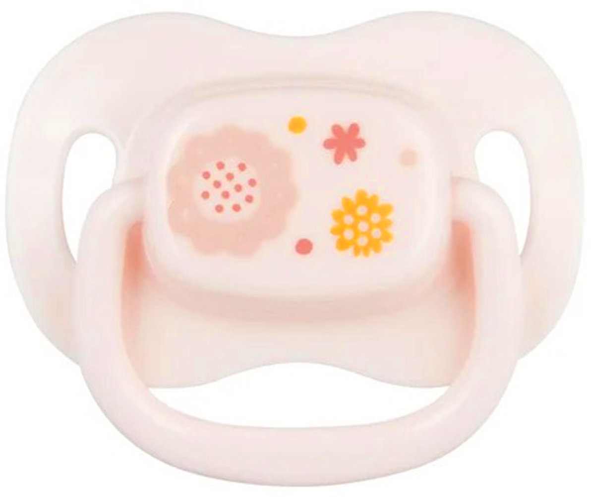 Suzeta din silicon Canpol Newborn Baby, simetrica - 6-18 luni, Floare
