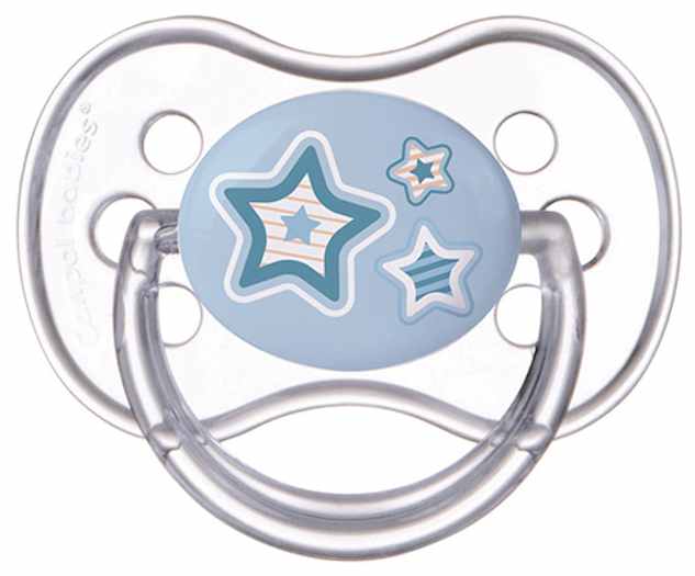 Suzeta din silicon Canpol Newborn Baby, simetrica - 6-18 luni, stea