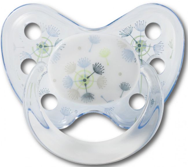 Suzeta din silicon cu inel Baby-Nova - Dentistar Art, marimea 2, albastra