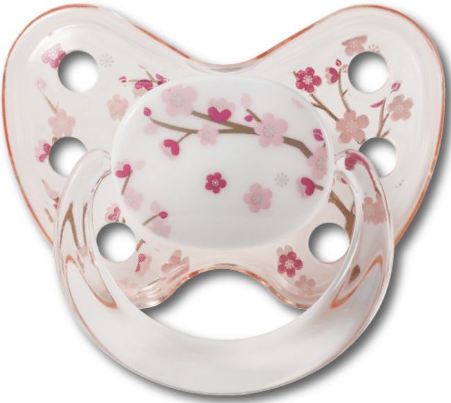 Suzeta din silicon cu inel Baby-Nova - Dentistar Art, marimea 3, roz