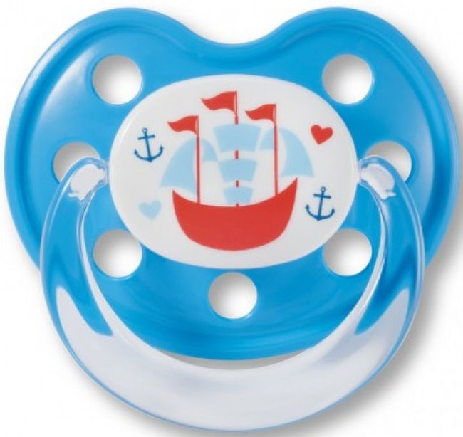 Baby Nova Suzetă din silicon pentru bebeluși - albastră