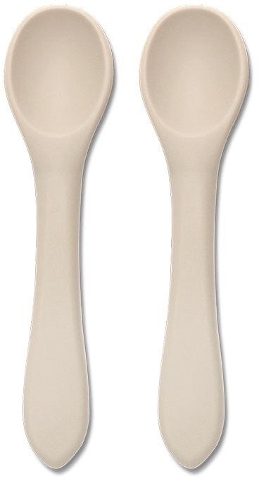 Linguri din silicon Lorelli - Natural, 2 buc, Beige