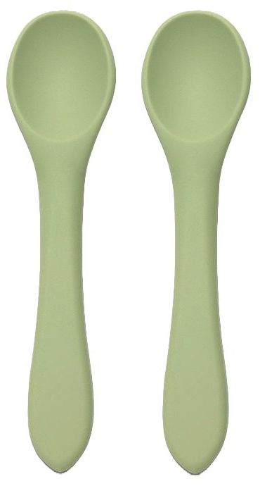 Linguri de silicon Lorelli - Natural,  2 buc, Fresh Green