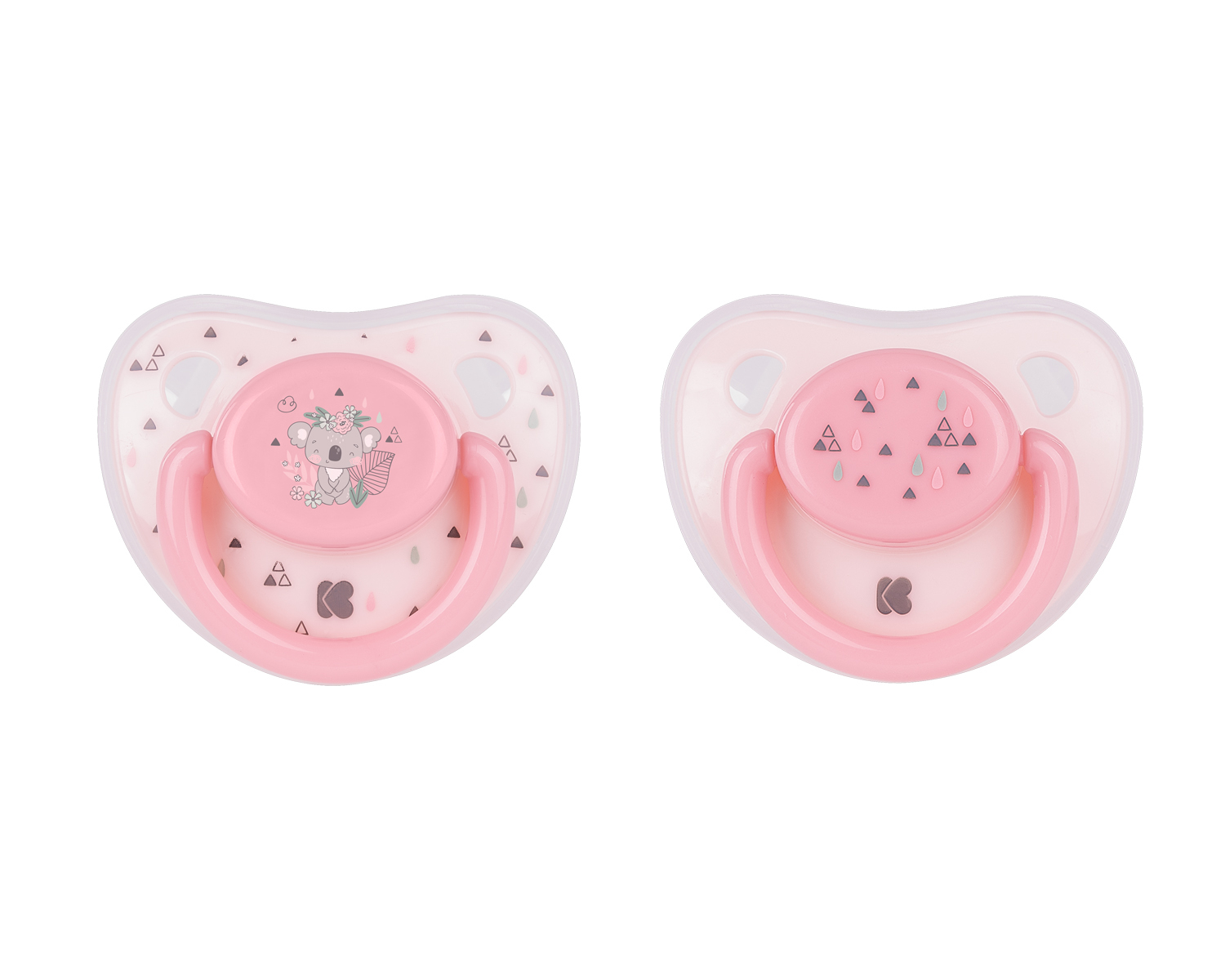 Suzete din silicon KikkaBoo - Savanna, Pink, 6-18 luni, 2 buc.
