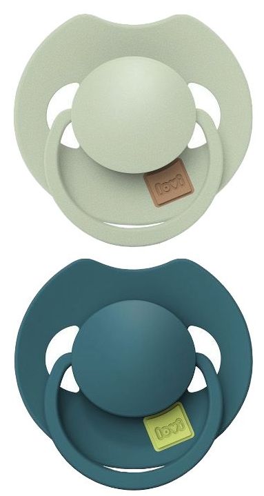 Suzete din silicon Lovi Prime - Pistachio/Green, 6-18 luni, 2 buc