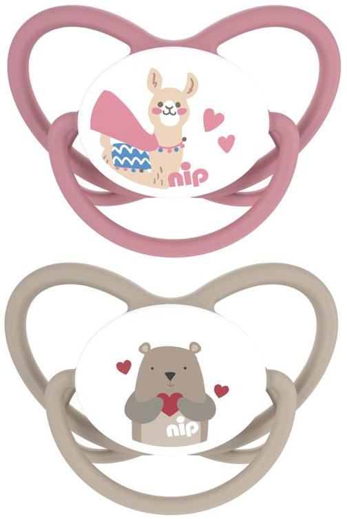 Suzete din silicon NIP - Butterfly, Lama și ursuleț, 16-32 luni, 2…