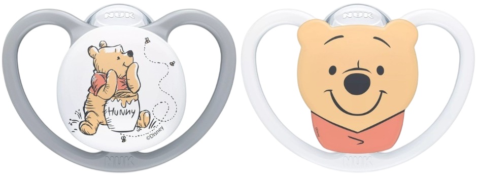 Suzete din silicon NUK Perfect Match Air - 6-18 luni, 2 buc, Winnie the Pooh