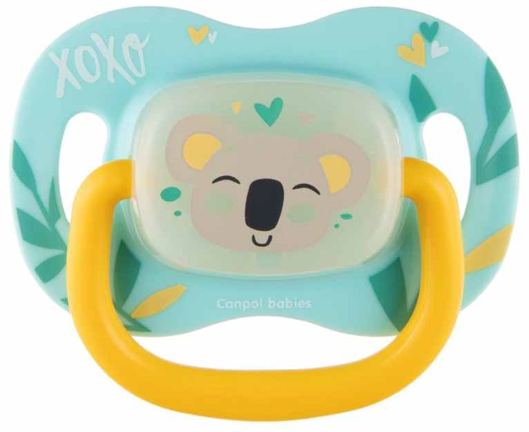 Suzetă simetrică din silicon Canpol - Exotic, 6-18 m, Koala