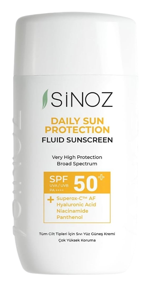 Sinoz Fluid solar pentru față Daily, SPF50+, 50 ml