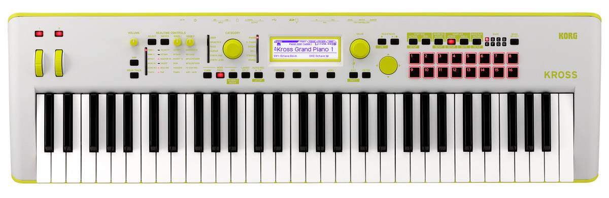 Sintetizator Korg - KROSS 2 61, gri/verde