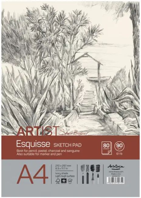Sketch pad Drasca Esquisse - 80 file, A4