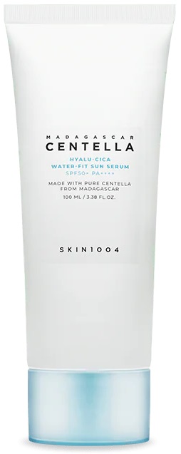 Skin 1004 Madagascar Centella Hyalu-Cica Cremă de protecție solară Water-fit, SPF50+, 100 ml