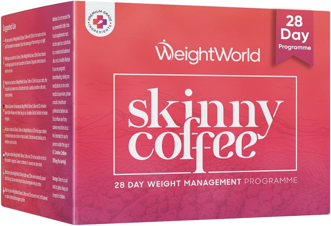 Skinny Coffee Program de slăbire de 28 de zile, 28 pliculețe, Weight World