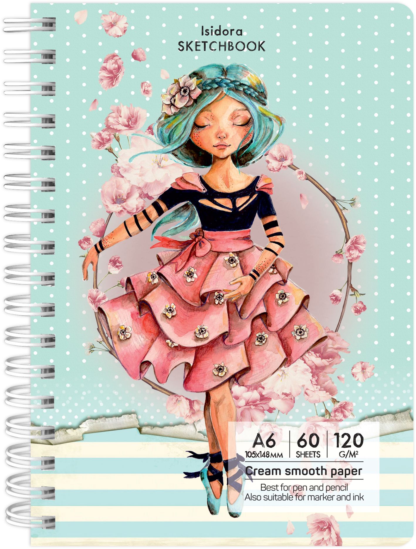 Caietul de schite Drasca Having a Lovely Time - Isadora, 60 de coli, A6
