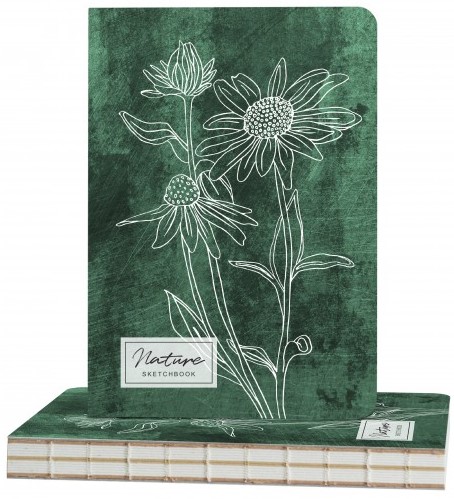 Caiet de schițe Drasca Nature - Mușețel, 112 coli