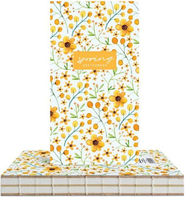 Bloc de schițe Drasca - Spring, 9.4 x 17.2 cm, 96 de coli