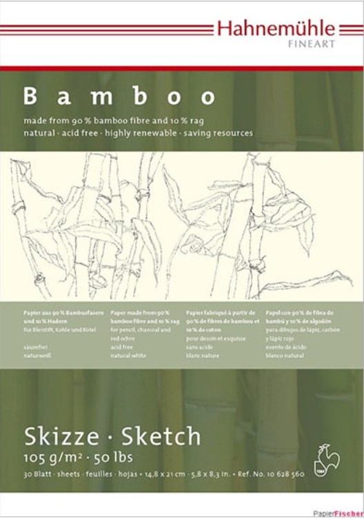 Bloc de schițe Hahnemuhle Bamboo - A5, 30 de coli