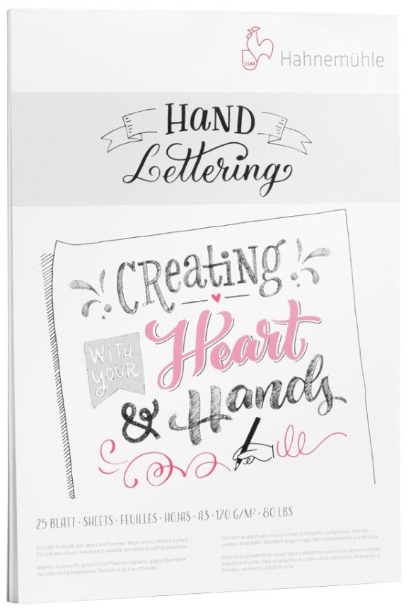 Bloc de schițe Hahnemuhle Hand Lettering - A5, 25 de coli
