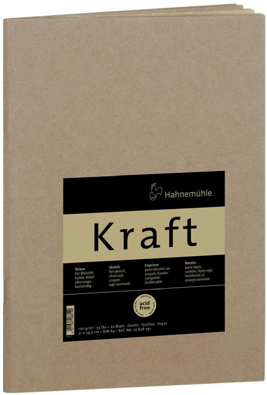 Bloc de schițe Hahnemuhle Kraft - A4, 20 de coli