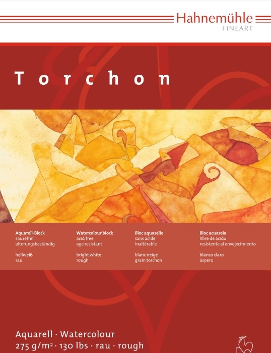 Bloc de schițe Hahnemuhle Torchon - 12 x 17, hârtie aspră, 20 de coli