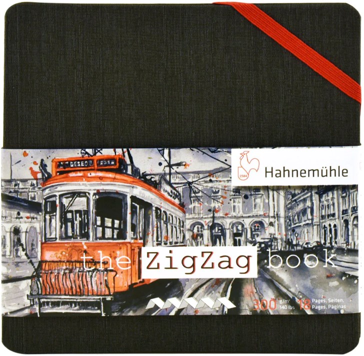 Bloc de schițe Hahnemuhle Zig Zag - 14 х 14 cm, 18 pagini