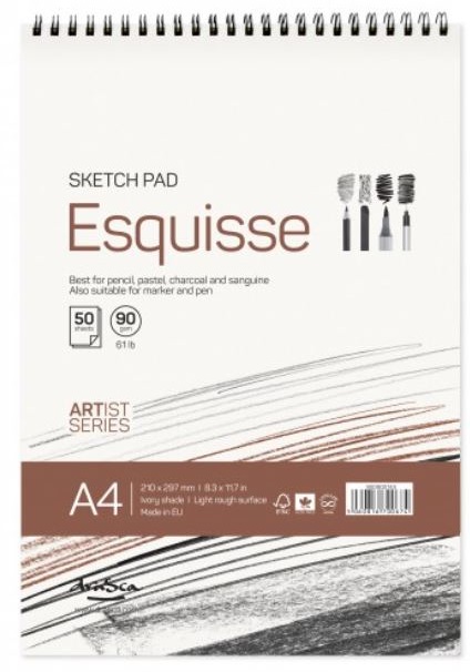 Caiet de schite Drasca - Esquisse sketch pad, 90g, 50 file, A4