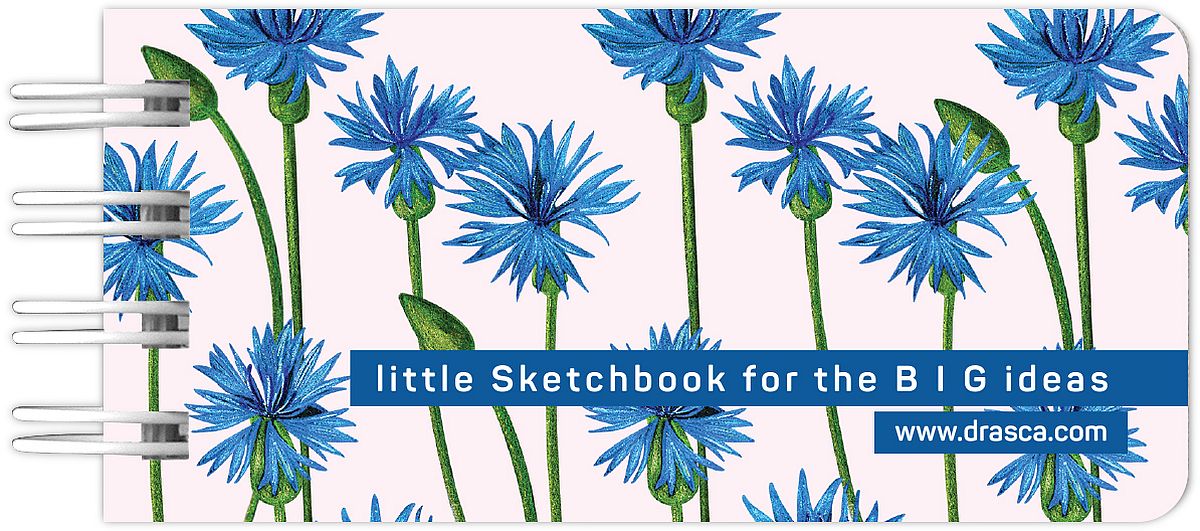 Caiet de schițe spiralat Drasca - Little Sketchbook For The Big Ideas, 50 foi