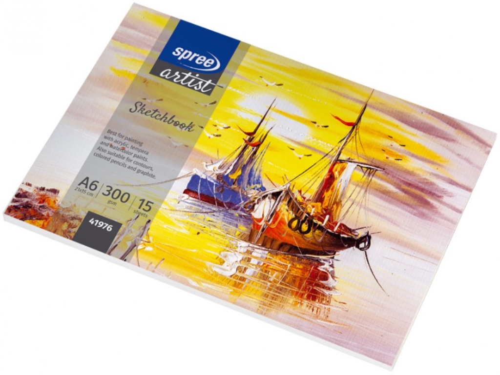 Spree caiet de schițe Artist - 15 x 10 cm, A6, 15 foi