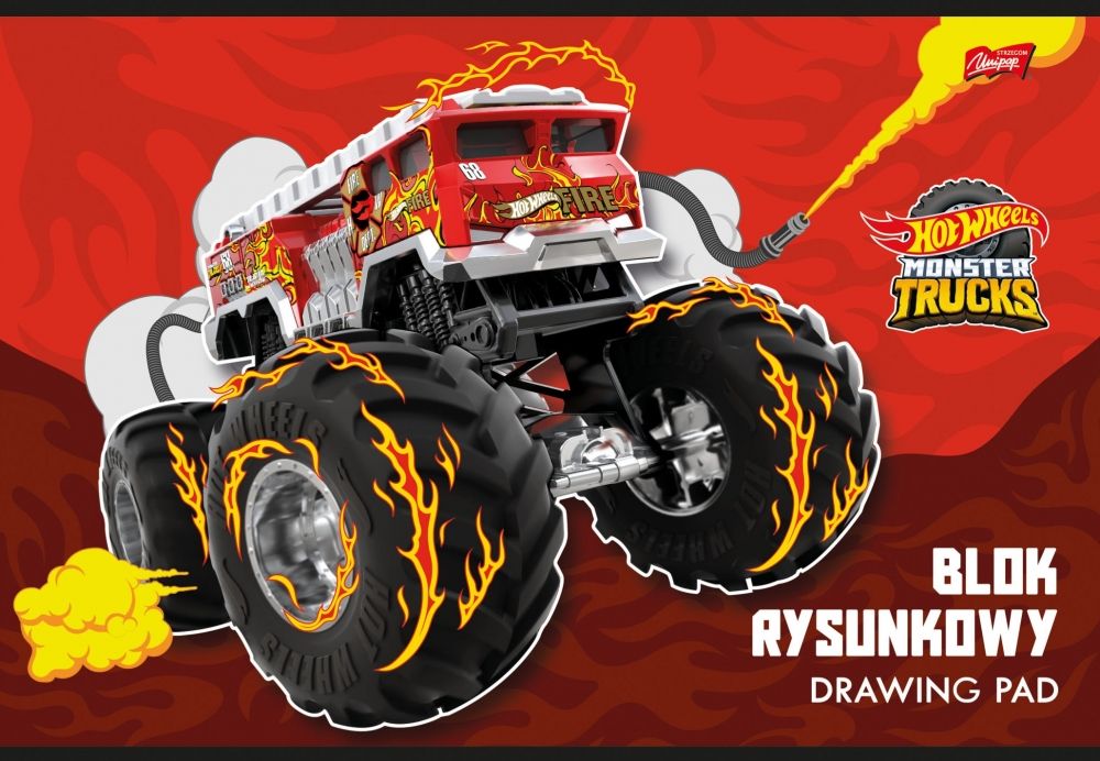 Caiet de schițe St. Majewski - Hot Wheels, A4