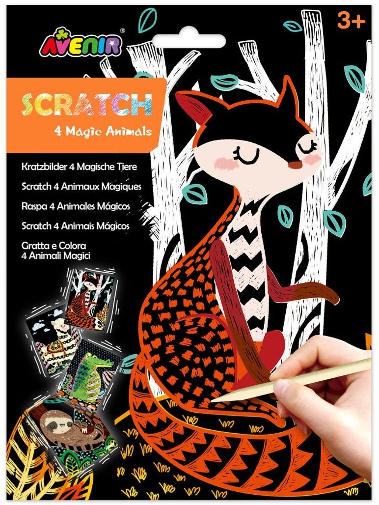 Imagini scratch Avenir - Animale, 4 picturi