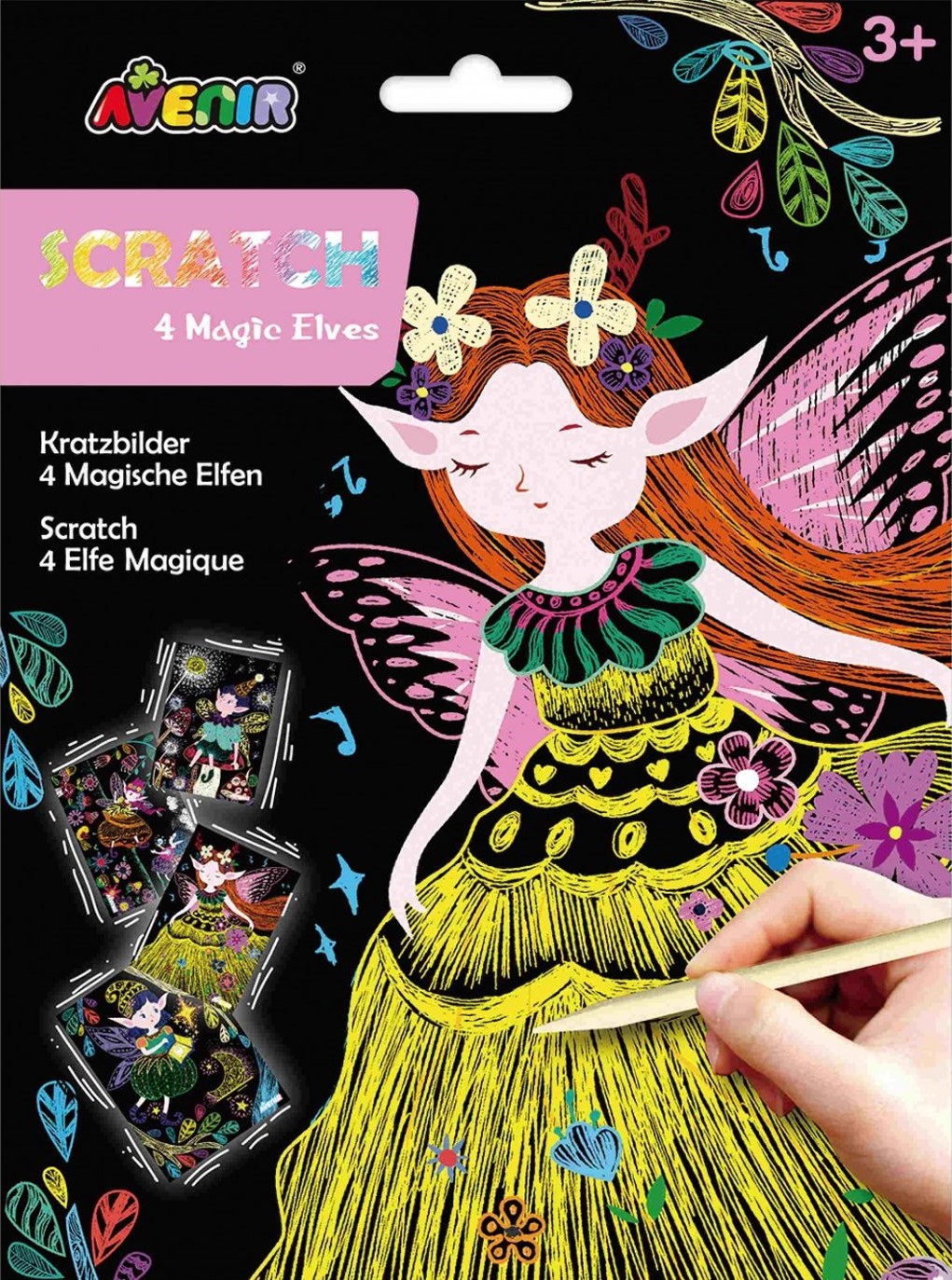 Scratch desene  Avenir - Elf, 4 desene