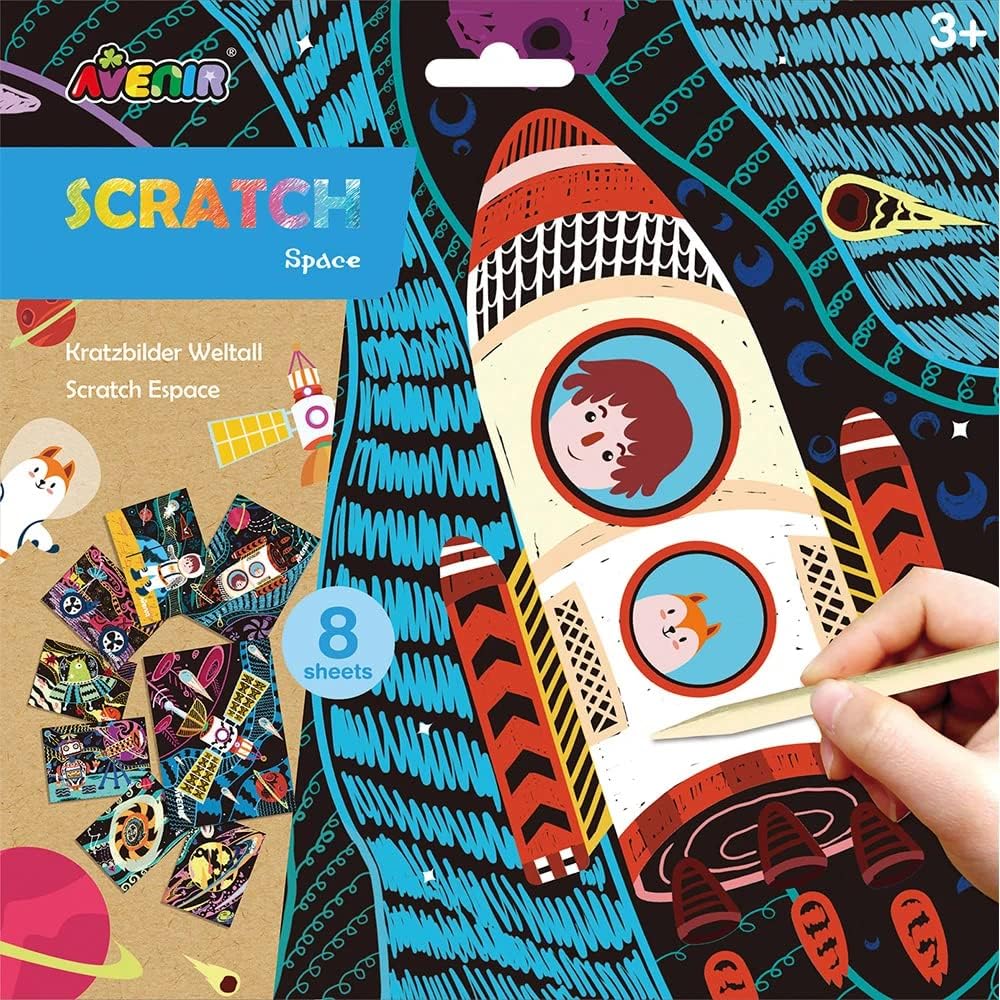 Scratch desene  Avenir - Cosmos, 8 buc.