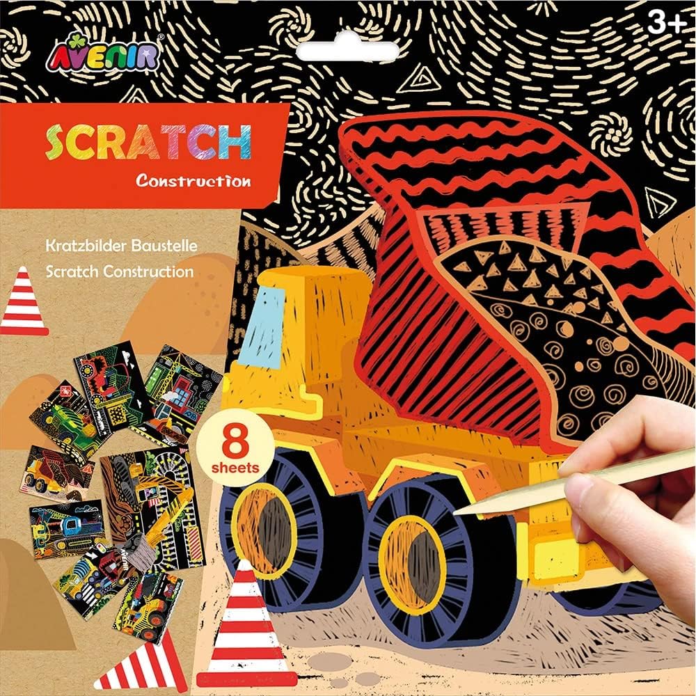 Scratch desene  Avenir - Constructii, 8 buc.
