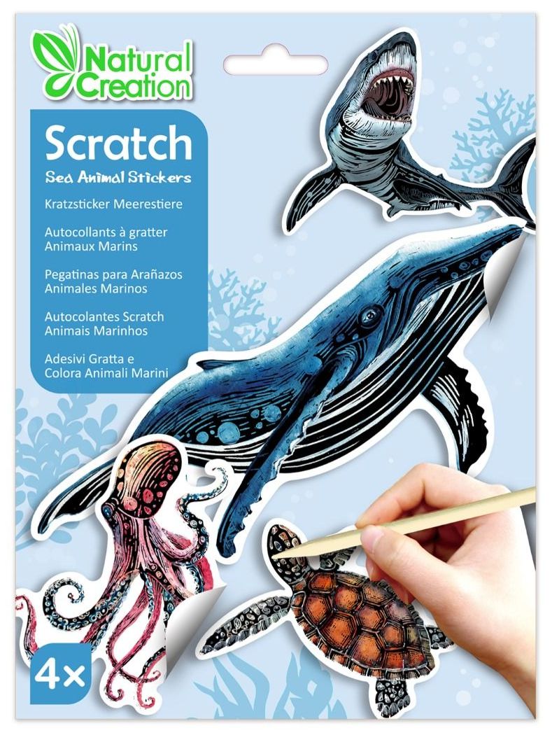 Stickere scratch Avenir Scratch - Mare, 4 buc