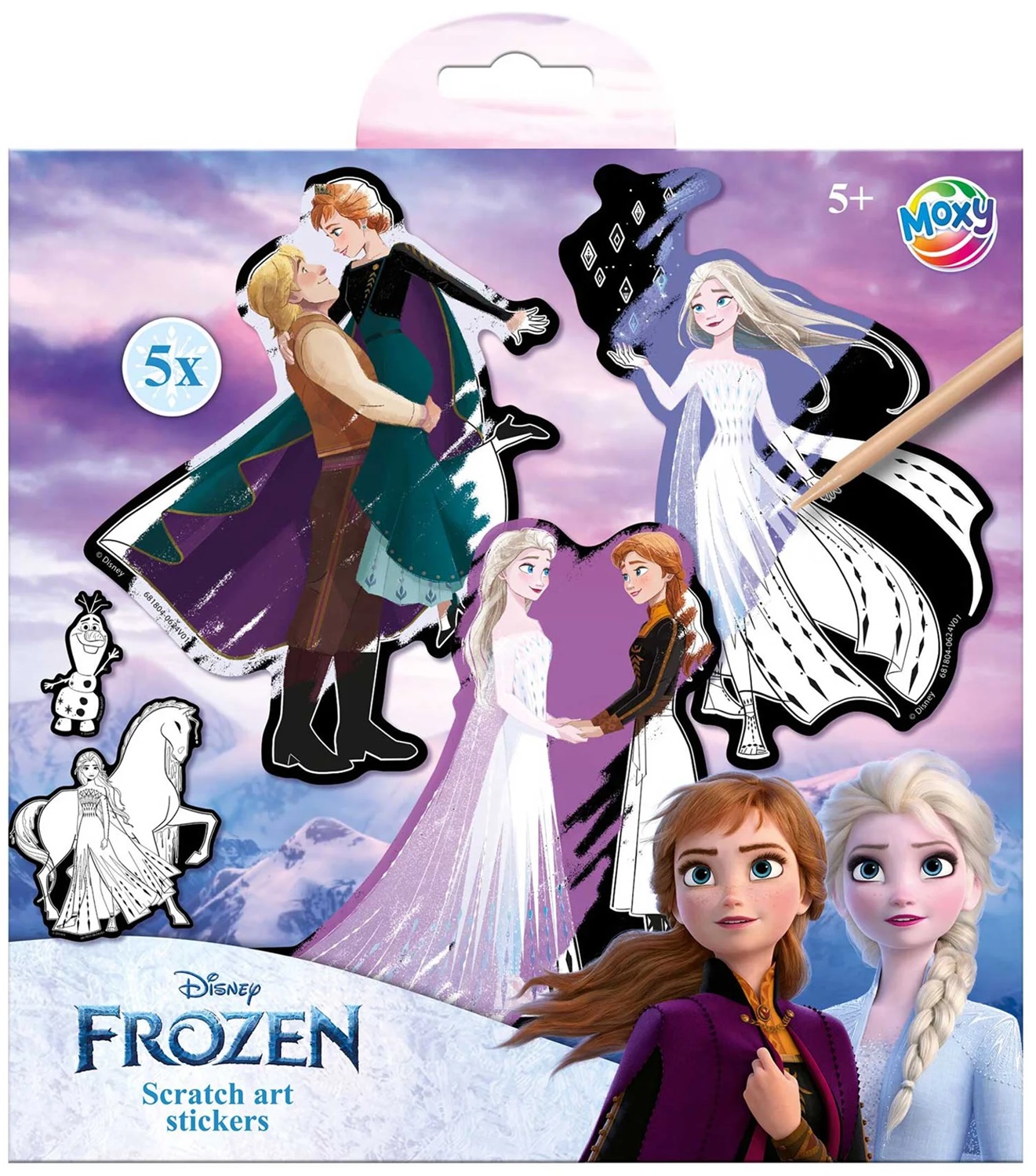 Stickere scratch Moxy - Frozen, 5 buc