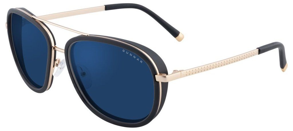 Ochelari de soare Gunnar - Quantum Dume, aurii, aviator