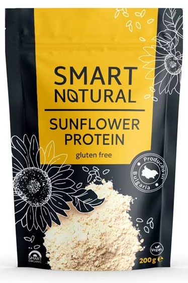 Proteina de floarea-soarelui, 200 g, Smart Natural