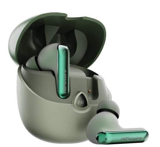 Căști wireless HiFuture - SonicAir, TWS, IPX5, verde