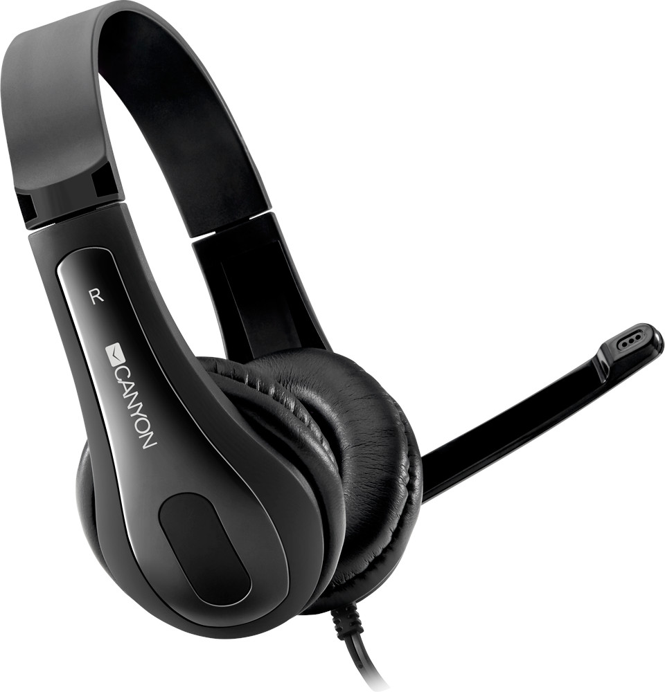 Casti cu microfon Canyon - HSC-1, negre