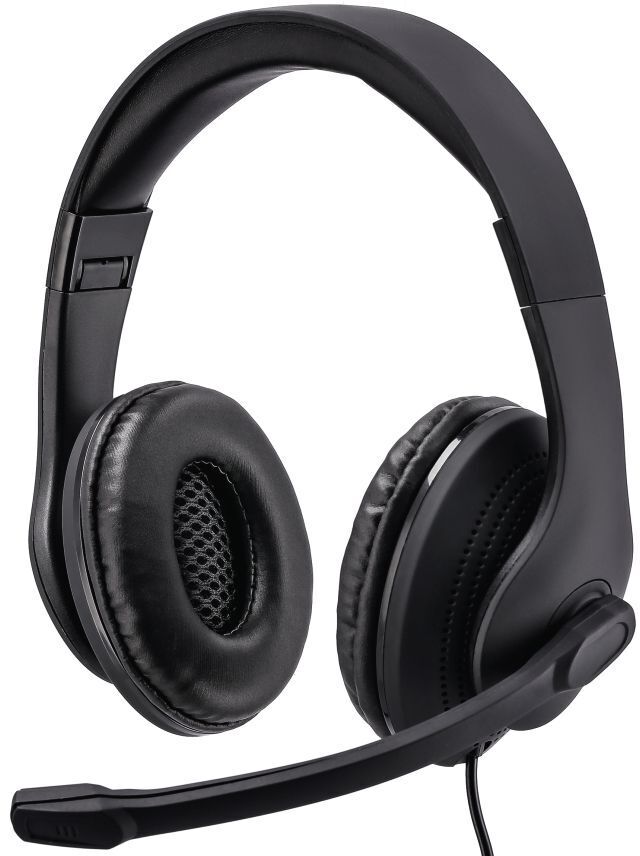 Căști cu microfon Hama - HS-USB300, negre