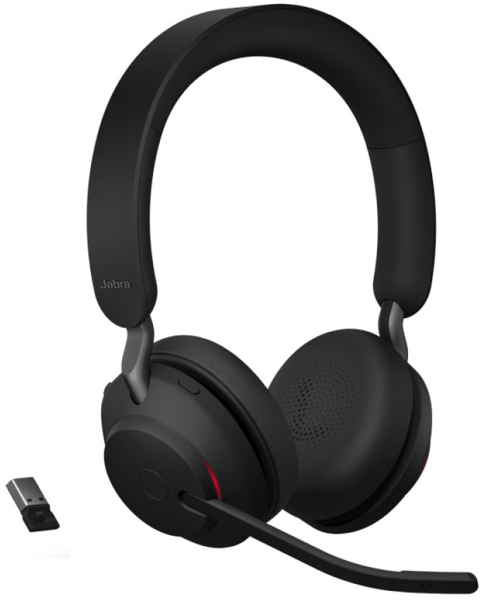Căști cu microfon Jabra - Evolve 2 65 MS Stereo + Link380, negre