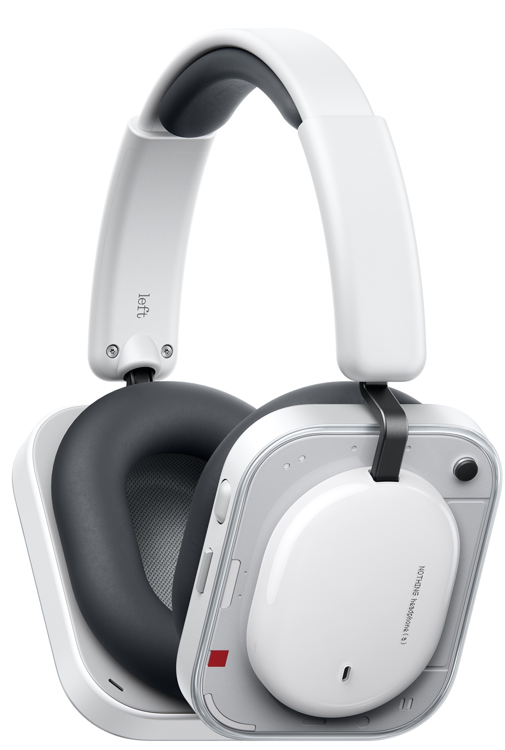 Căști cu microfon Nothing - Headphone a, ANC, alb