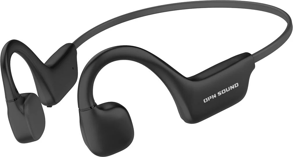 Căști cu microfon OPN Sound - Osso, bone conduction, IPX5, negru