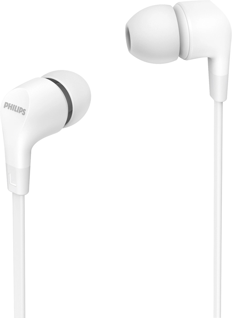 Căști cu microfon Philips - TAE1105WT, albe