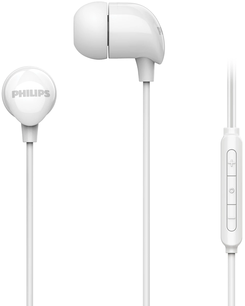 Căști cu microfon Philips - TAE2146WT/00, alb