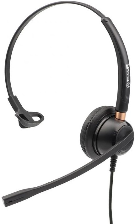 Căști cu microfon Tellur - Voice 510N Mono, negre