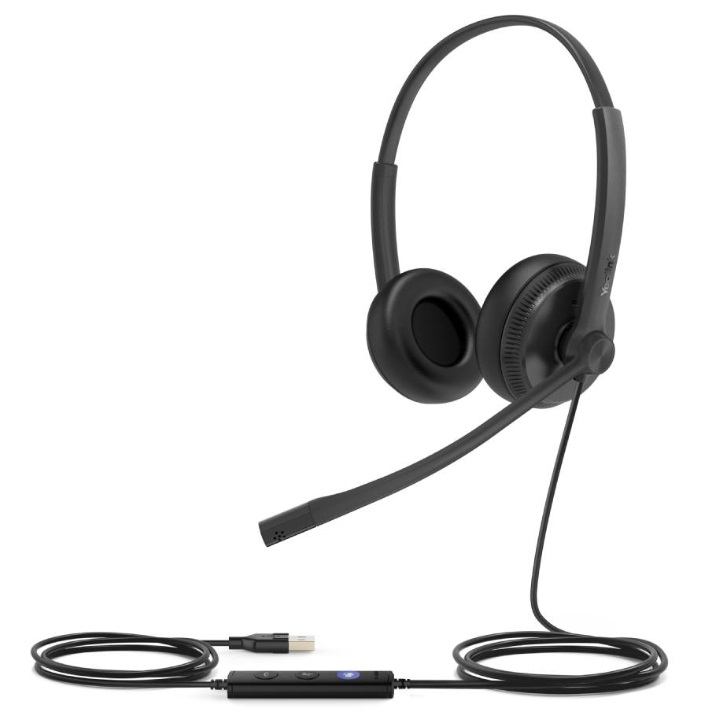 Căști cu microfon Yealink - UH34, MS, USB-A, negru
